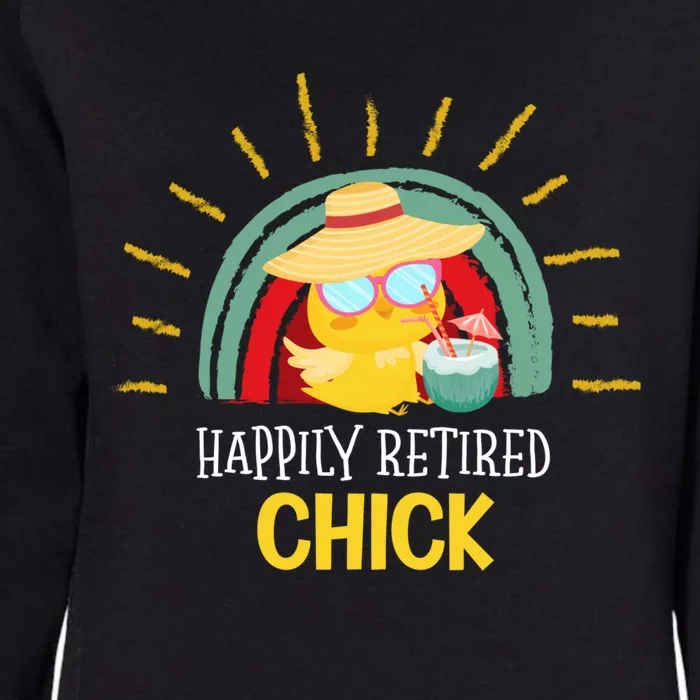 Funny Retirement For Retiree And Happily Retired Chick Gift Womens California Wash Sweatshirt