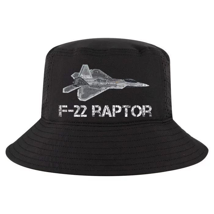 F22 Raptor Fighter Jet Military Pilot Cool Comfort Performance Bucket Hat