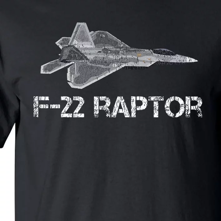 F22 Raptor Fighter Jet Military Pilot Tall T-Shirt