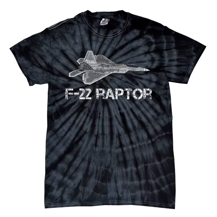 F22 Raptor Fighter Jet Military Pilot Tie-Dye T-Shirt