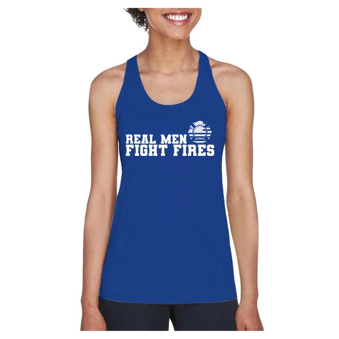 Firefighter Real Fight Fires Usa Cute Gift Women's Racerback Tank