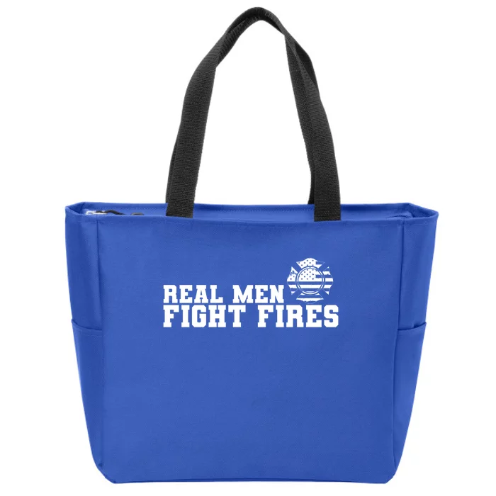 Firefighter Real Fight Fires Usa Cute Gift Zip Tote Bag