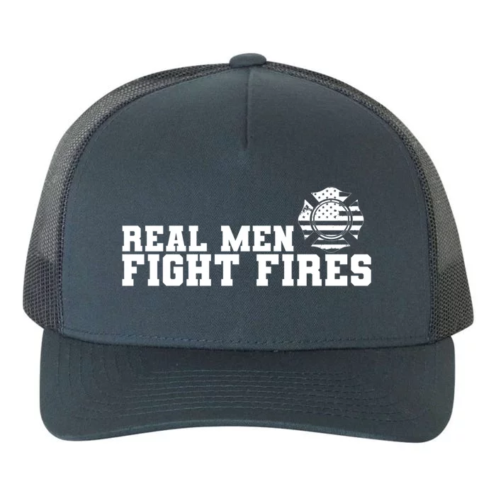 Firefighter Real Fight Fires Usa Cute Gift Yupoong Adult 5-Panel Trucker Hat