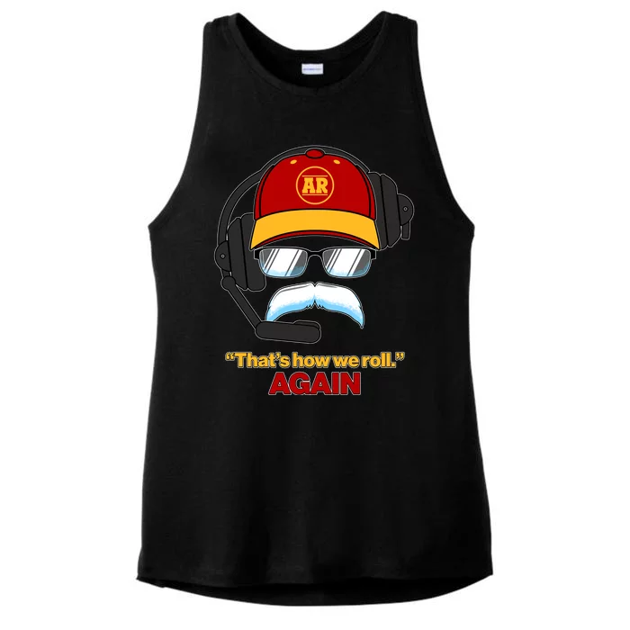 Funny Reid Frozen Mustache ThatS How We Roll Again Ladies Tri-Blend Wicking Tank