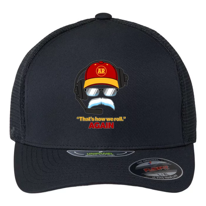 Funny Reid Frozen Mustache ThatS How We Roll Again Flexfit Unipanel Trucker Cap