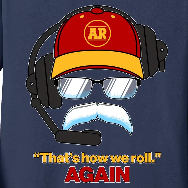 Funny Reid Frozen Mustache ThatS How We Roll Again Kids Long Sleeve Shirt