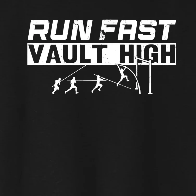 Funny Run Fast Vault High Pole Vault Women's Crop Top Tee