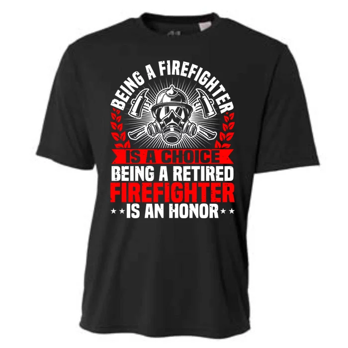 Firefighter Retiret Fire Debt Retired Fire Gift Cooling Performance Crew T-Shirt