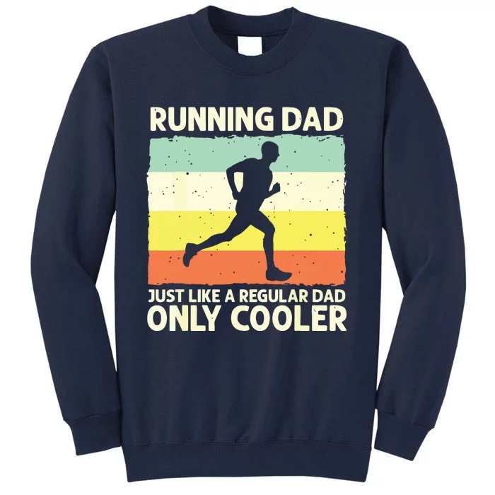 Funny Running For Men Dad Marathon Runner Coach Marathoner Tall Sweatshirt