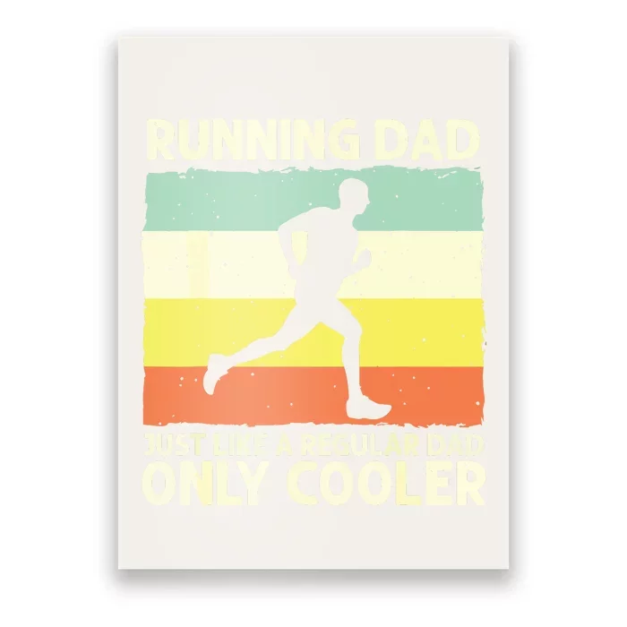 Funny Running For Men Dad Marathon Runner Coach Marathoner Poster