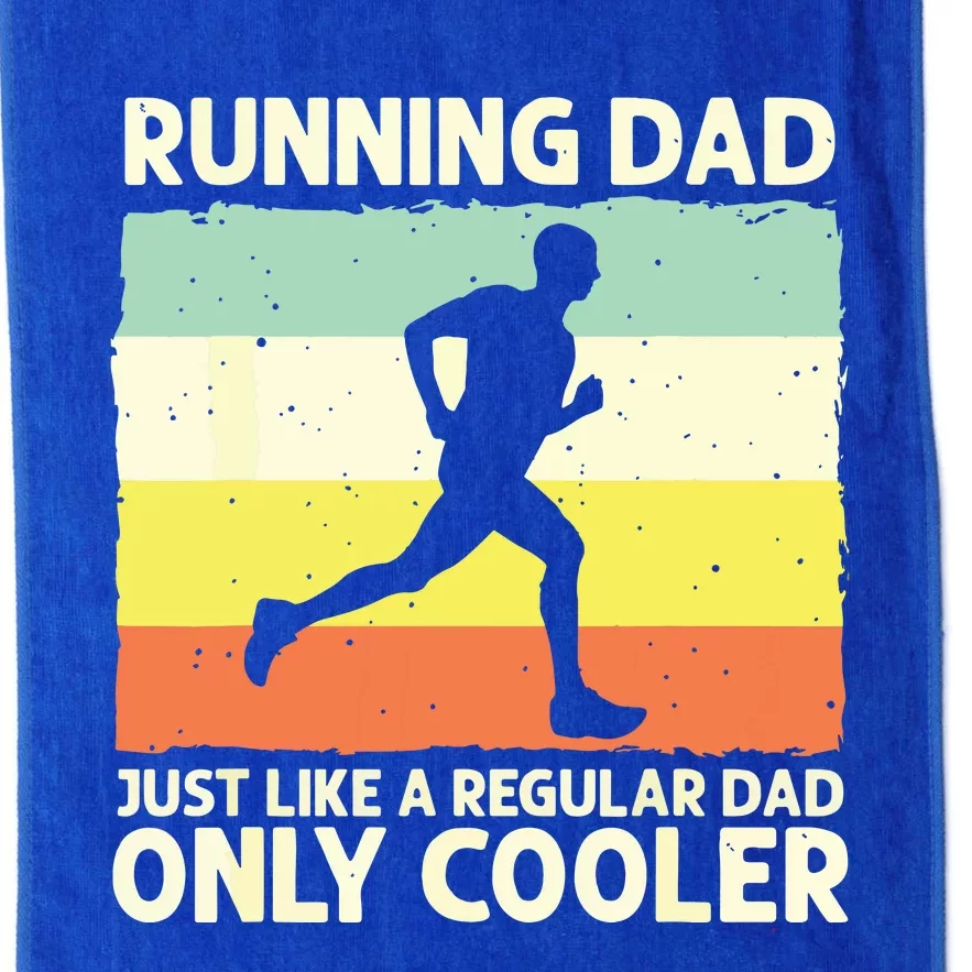 Funny Running For Men Dad Marathon Runner Coach Marathoner Platinum Collection Golf Towel