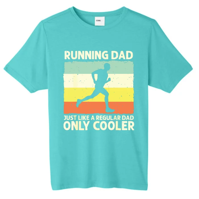 Funny Running For Men Dad Marathon Runner Coach Marathoner ChromaSoft Performance T-Shirt