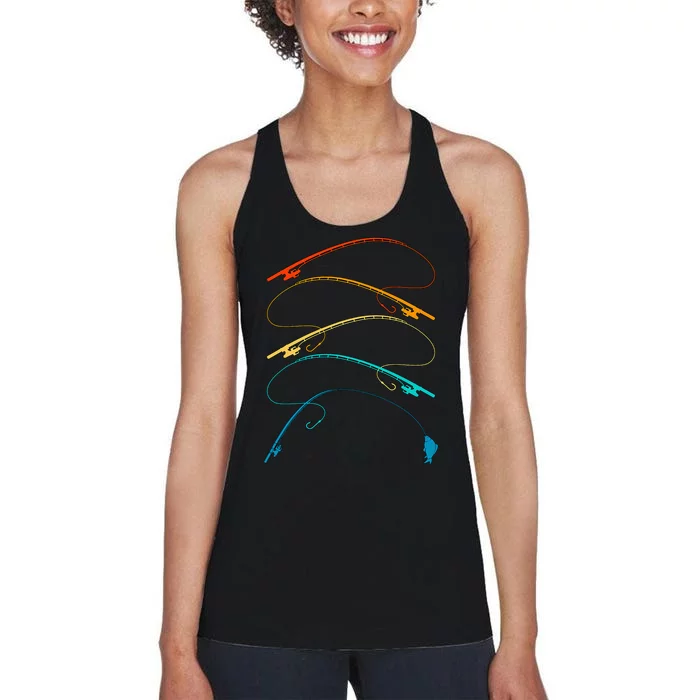 Fishing Retro Fishing Fishing Lover Women's Racerback Tank