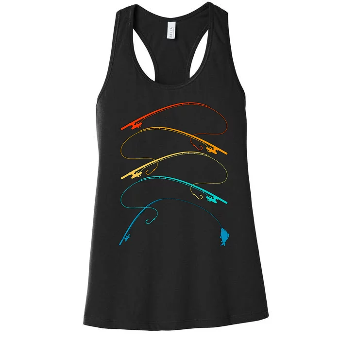 Fishing Retro Fishing Fishing Lover Women's Racerback Tank