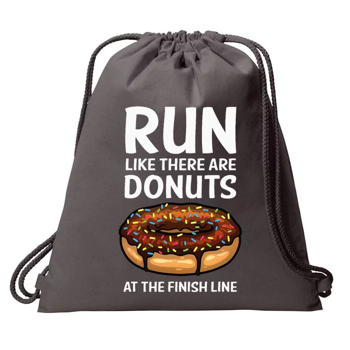 Funny Running For Men Women Donut Finish Line Marathon Drawstring Bag