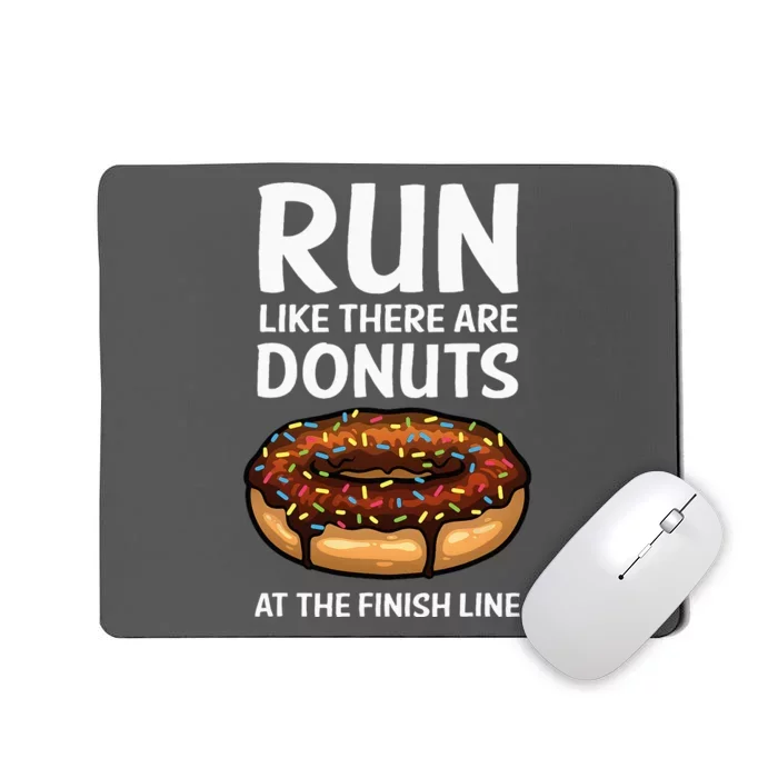 Funny Running For Men Women Donut Finish Line Marathon Mousepad