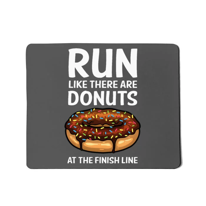 Funny Running For Men Women Donut Finish Line Marathon Mousepad