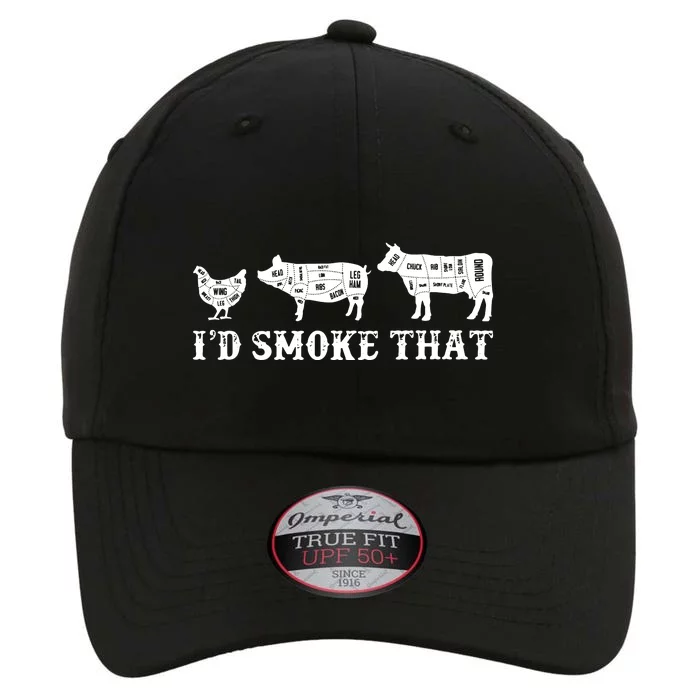 Funny Retro Grilling BBQ Smoker Chef Dad GiftI'd Smoke That The Original Performance Cap