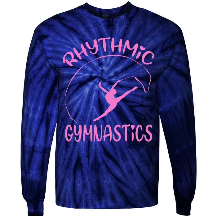 Funny Rhythmic Gymnast Squad Gymnastics Tie-Dye Long Sleeve Shirt