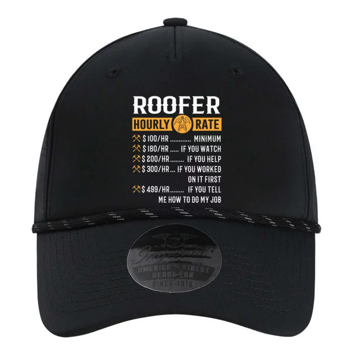 Funny Roofer Gifts Roofer Hourly Rate Performance The Dyno Cap