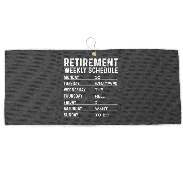 Funny Retirement Gift For Men Women Cool Retired Retiree Large Microfiber Waffle Golf Towel