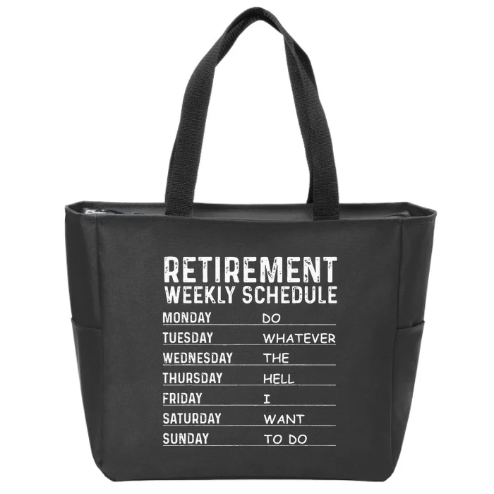 Funny Retirement Gift For Men Women Cool Retired Retiree Zip Tote Bag