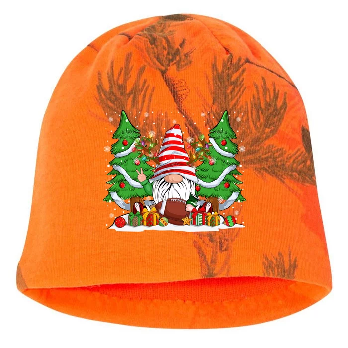 Funny Reindeer Gnome And Football Ball Christmas Lights Xmas Gift Kati - Camo Knit Beanie