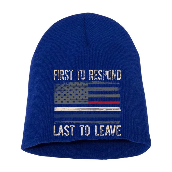 First Responders Great Giftpolice Military Firefighter Emt And Ems Gift Short Acrylic Beanie