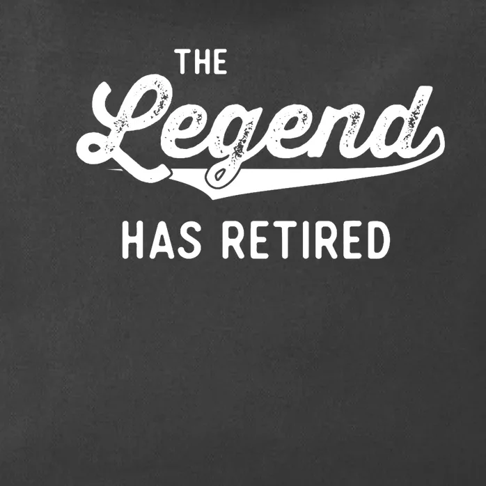 Funny Retirement Gifts The Legend Has Retired Zip Tote Bag