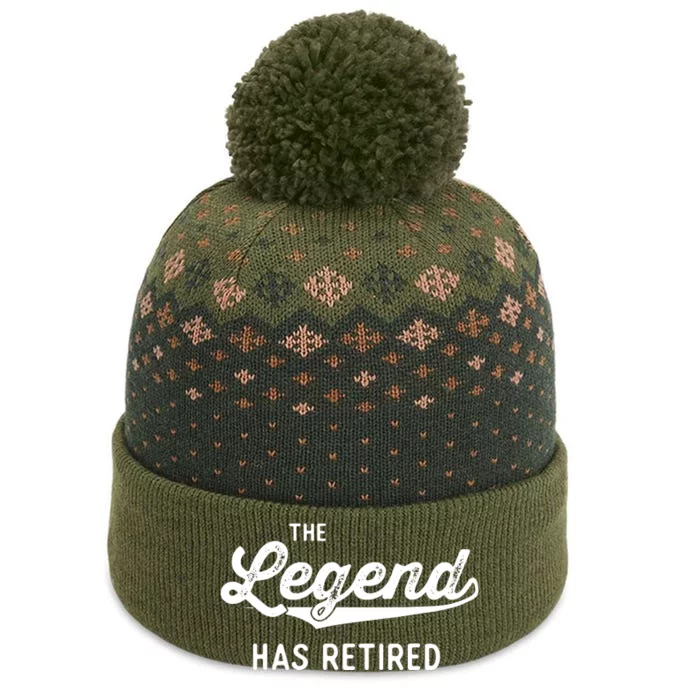 Funny Retirement Gifts The Legend Has Retired The Baniff Cuffed Pom Beanie