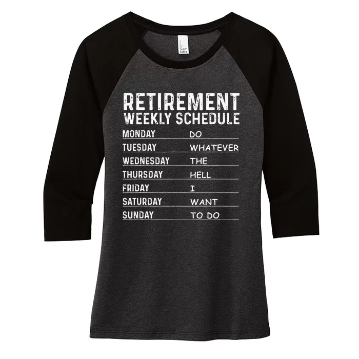 Funny Retirement Gift For Men Women Cool Retired Retiree Women's Tri-Blend 3/4-Sleeve Raglan Shirt