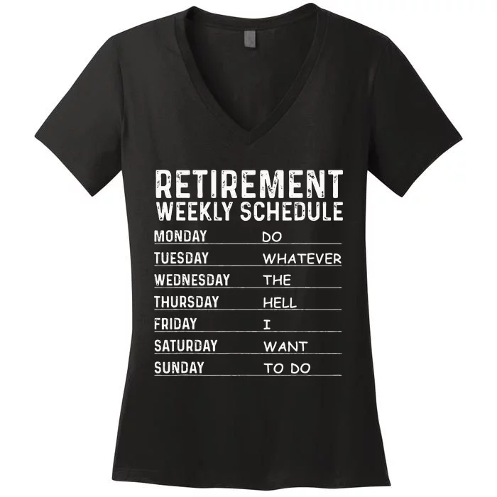 Funny Retirement Gift For Men Women Cool Retired Retiree Women's V-Neck T-Shirt