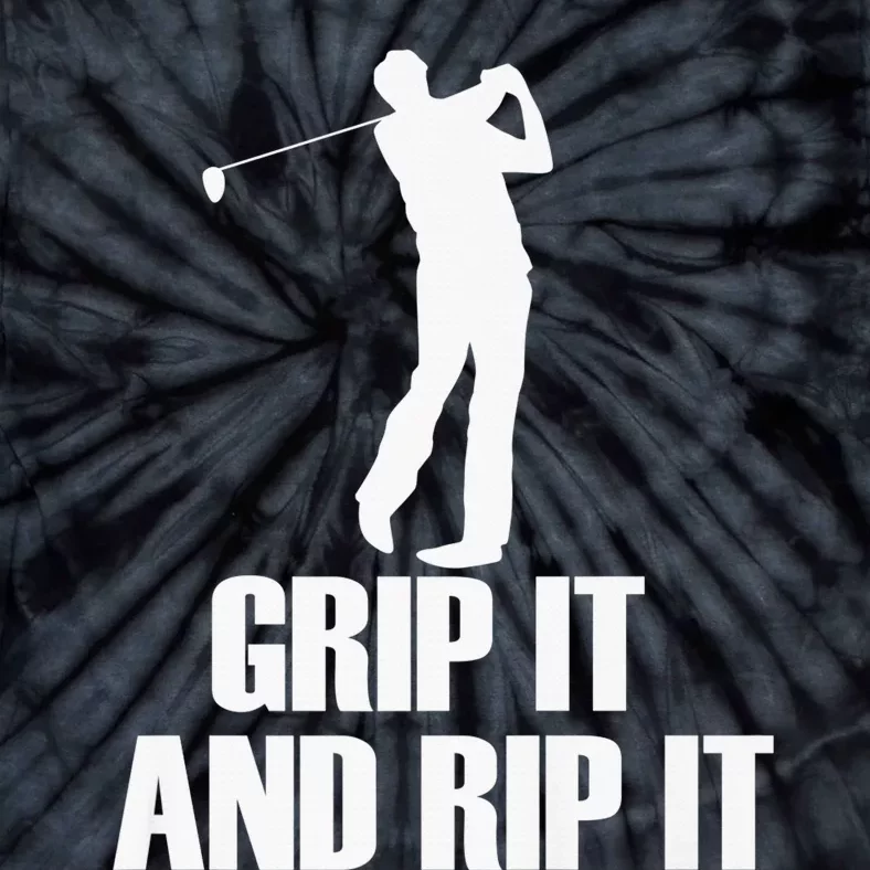 Funny Retro Grip and Rip It Disc Golf Tie-Dye T-Shirt