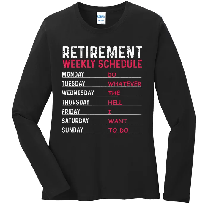 Funny Retirement Gift For Women Cool Retired Retiree Ladies Long Sleeve Shirt