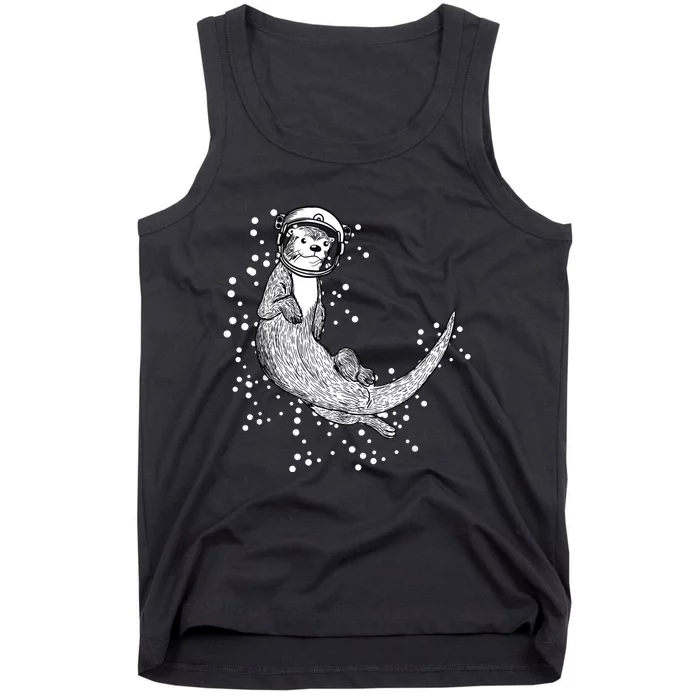 Ferret Rodent Gnawer Space Planet Universe Tank Top