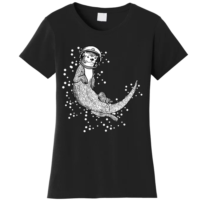 Ferret Rodent Gnawer Space Planet Universe Women's T-Shirt