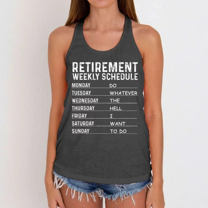 Funny Retirement Gift For Women Cool Retired Retiree Women's Knotted Racerback Tank