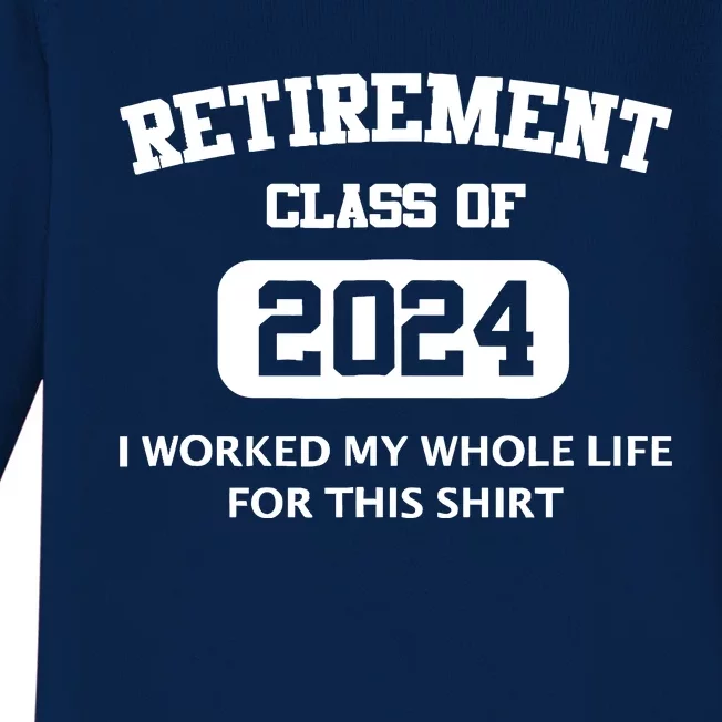 Funny Retirement Gifts For Retired Dad 2024 Retire Baby Long Sleeve Bodysuit