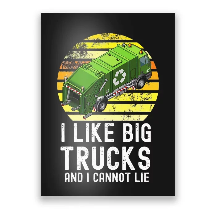 Funny Recycling Garbage Trash Truck 5T 4T 3T 2T Poster