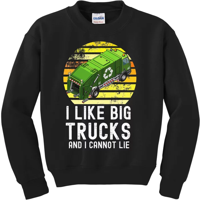 Funny Recycling Garbage Trash Truck 5T 4T 3T 2T Kids Sweatshirt