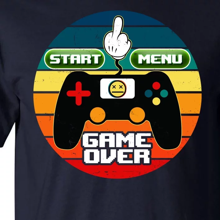 Funny Retro Game Over Gamer Tall T-Shirt