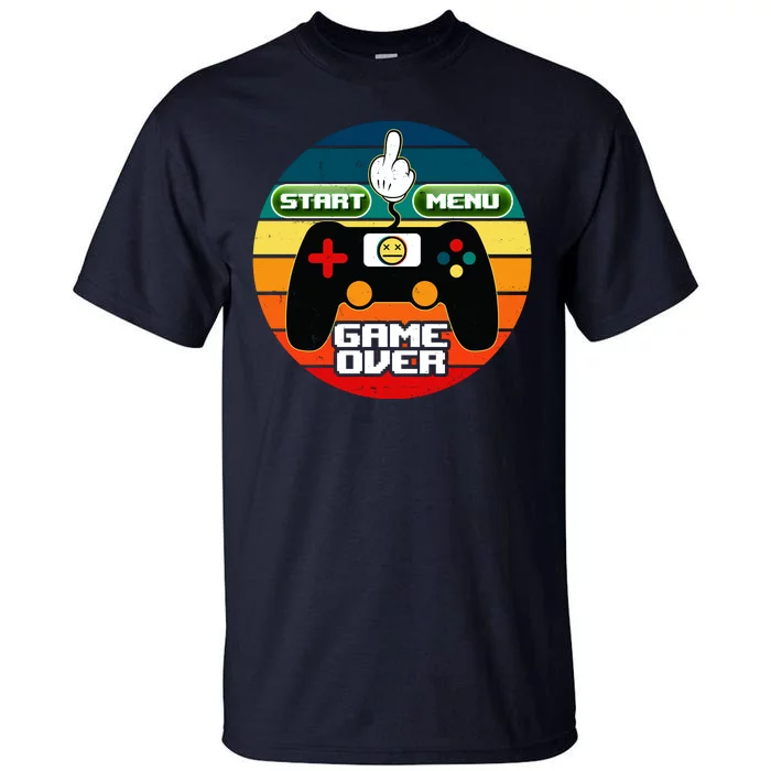 Funny Retro Game Over Gamer Tall T-Shirt