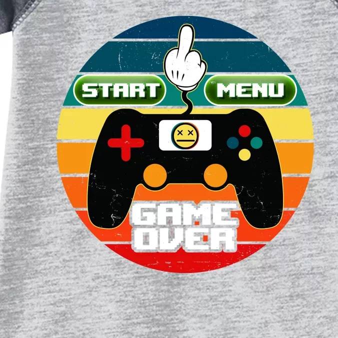 Funny Retro Game Over Gamer Infant Baby Jersey Bodysuit