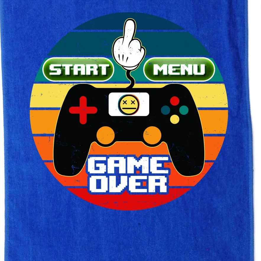 Funny Retro Game Over Gamer Platinum Collection Golf Towel