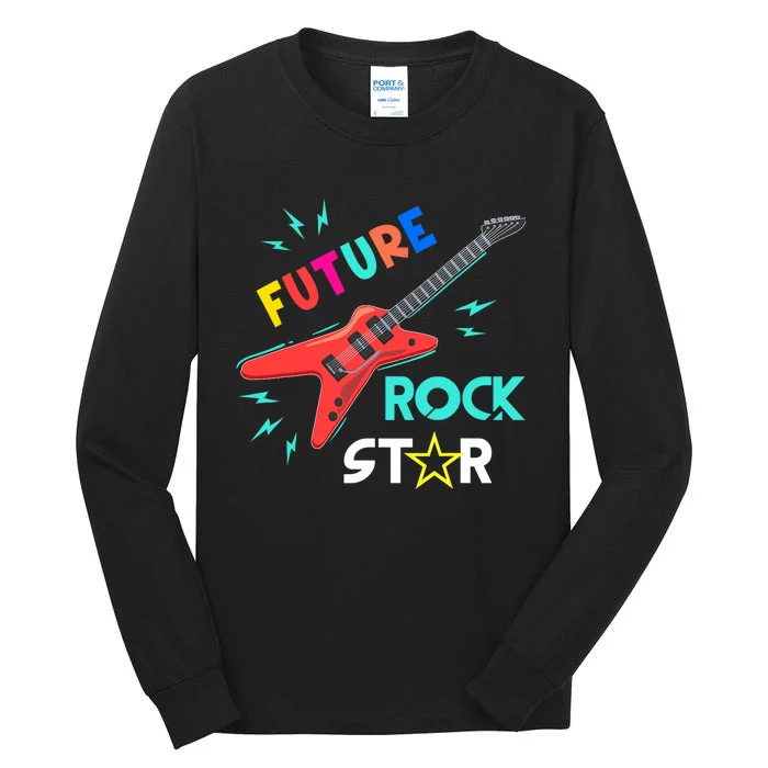 Future Rockstar Guitar Music Tall Long Sleeve T-Shirt