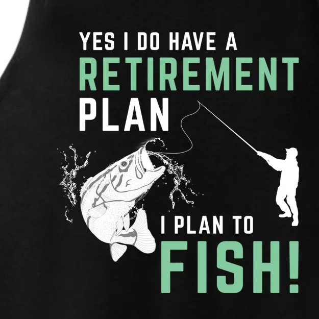 Fishing Retirement Gift Fishing Ladies Tri-Blend Wicking Tank