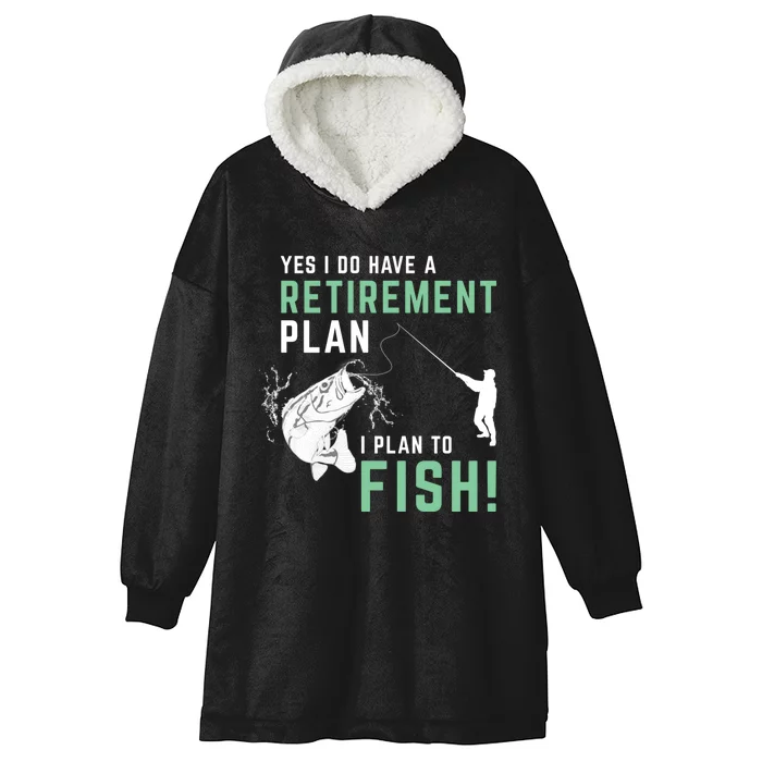 Fishing Retirement Gift Fishing Hooded Wearable Blanket