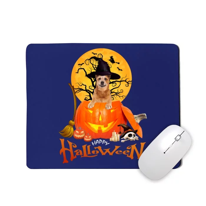 Funny Red Heeler Spooky Halloween Mousepad