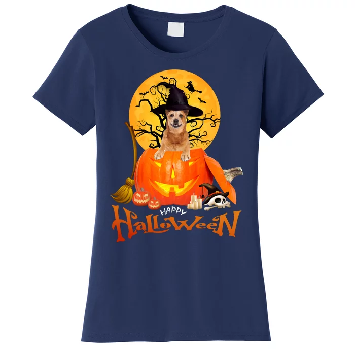 Funny Red Heeler Spooky Halloween Women's T-Shirt