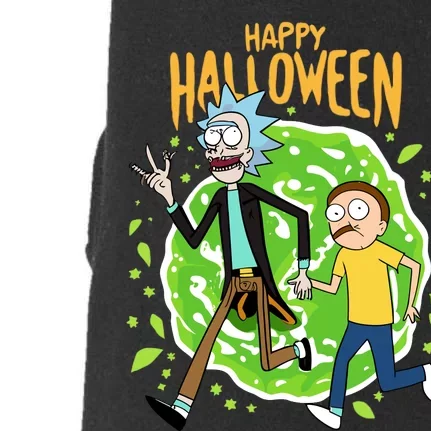 Funny Rick Halloween Doggie 3-End Fleece Hoodie